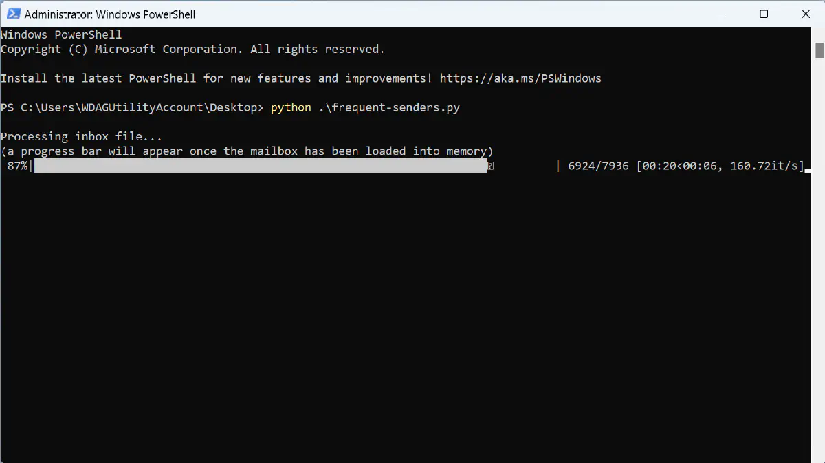 Terminal Progress